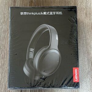 Lenovo Think Plus Over-Ear Bluetooth Headphones Cushioned Head Phones Black 🆕